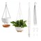 2-Pack 10" Self-Watering Hanging Planters with Drainage Holes